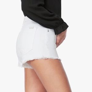 JOES DENIM MID RISE WHITE JEAN SHORT